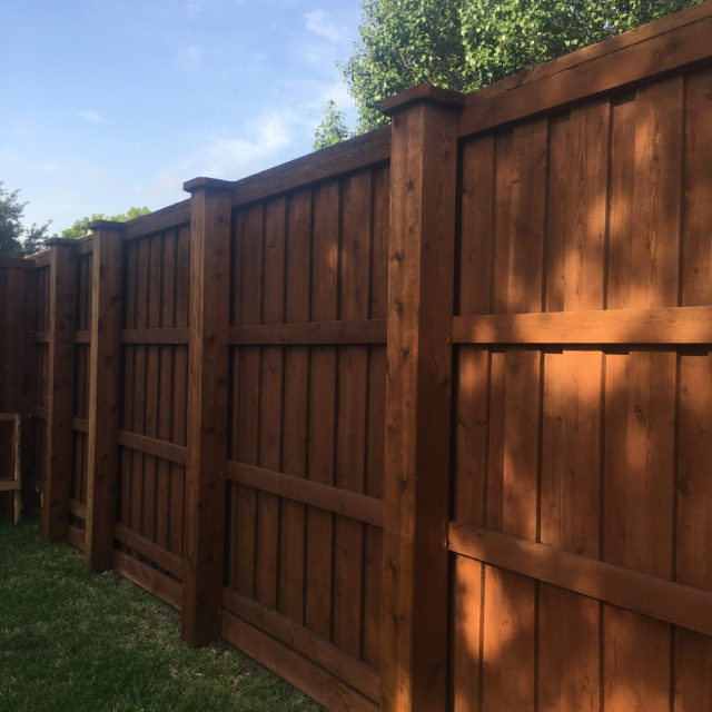 Privacy Fence Companies Plano 8 ft Tall Board on Board Wood Fences