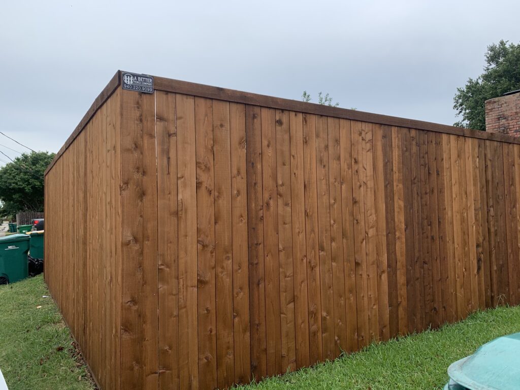 Basic Builder Grade Fence Style but High Quality Fence Company Little Elm TX