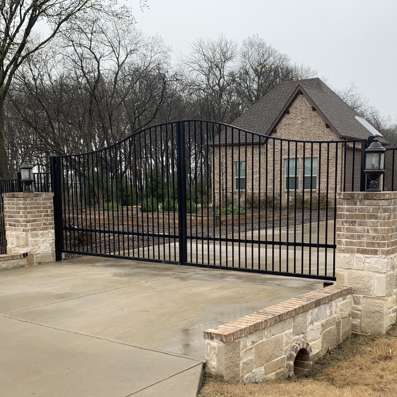 Metal Electric Swing gate installation Company Dallas Fort Worth Area