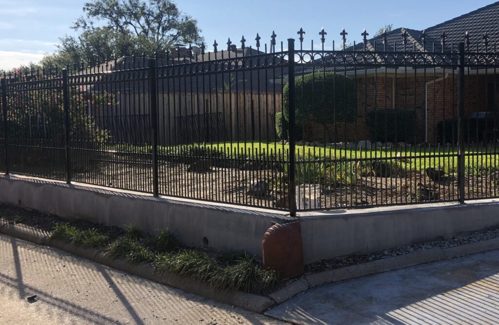 Custom Puppy Panel Steel and Iron Fence Company Dallas Fort Worth Area