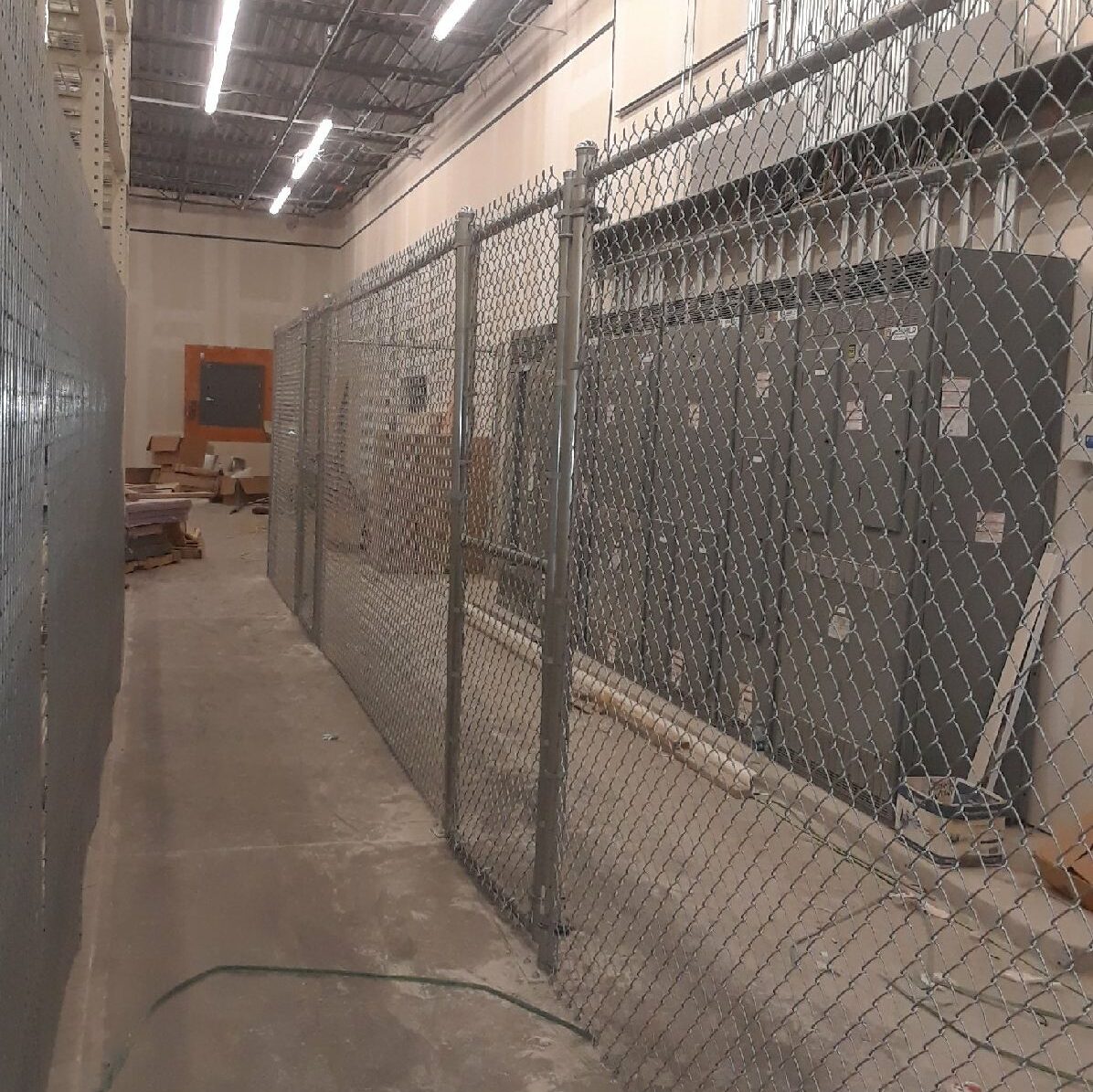 indoor warehouse chain link fences indoor chain link fencing
