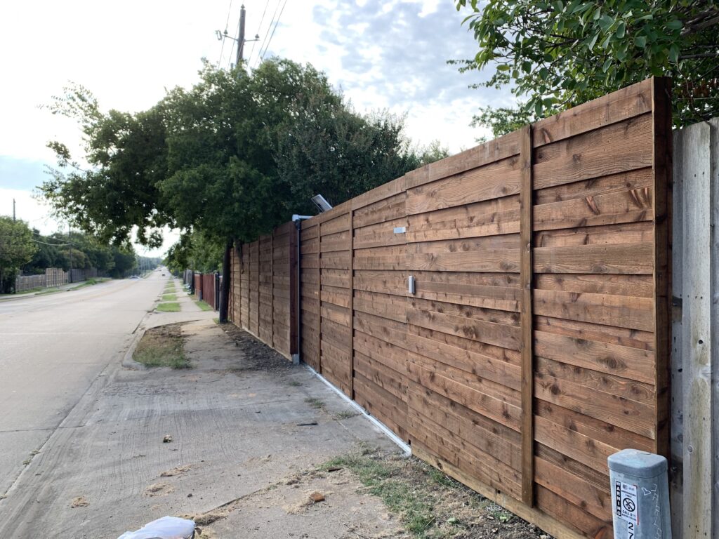 Wood Slide Gate Electric and Solar Dallas Fort Worth Area